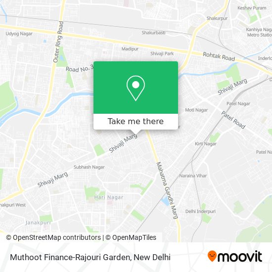 Muthoot Finance-Rajouri Garden map