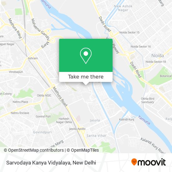 Sarvodaya Kanya Vidyalaya map
