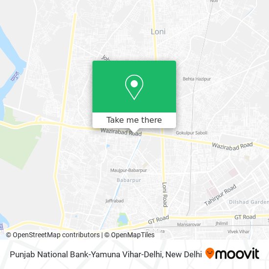 Punjab National Bank-Yamuna Vihar-Delhi map
