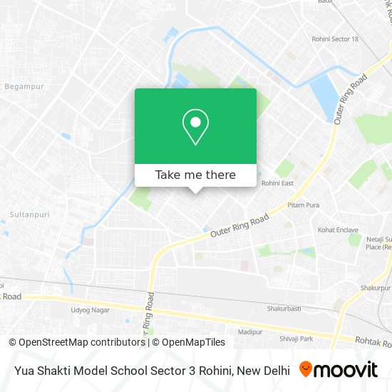 Yua Shakti Model School Sector 3 Rohini map