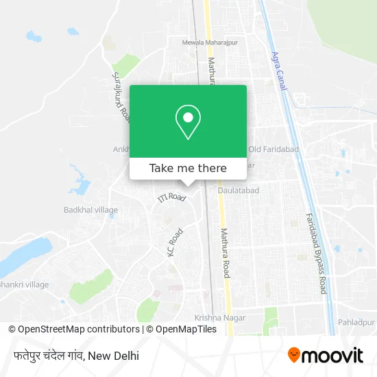 फतेपुर चंदेल गांव map