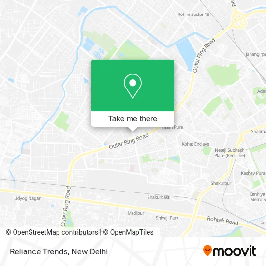Reliance Trends map