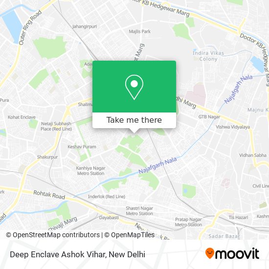 Deep Enclave Ashok Vihar map