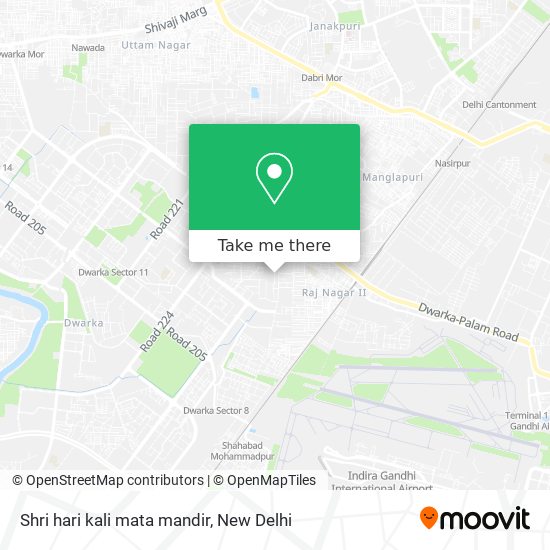Shri hari kali mata mandir map