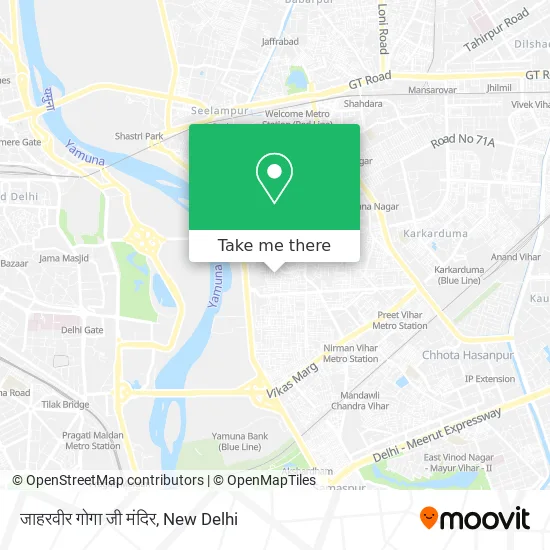 जाहरवीर गोगा जी मंदिर map