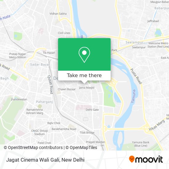 Jagat Cinema Wali Gali map