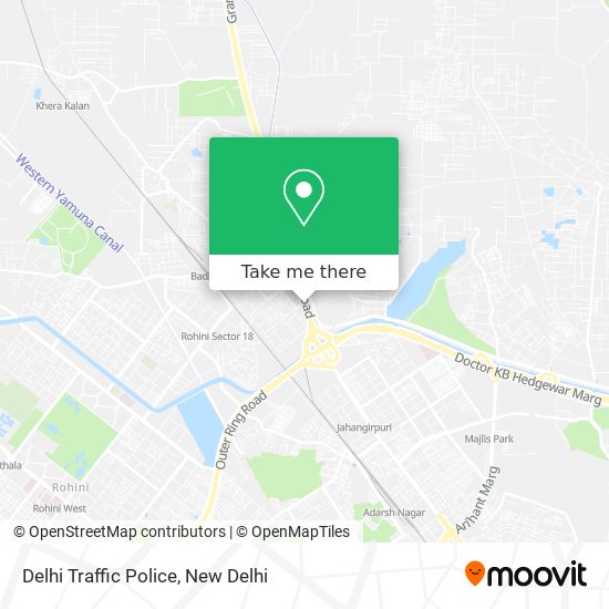 Delhi Traffic Police map