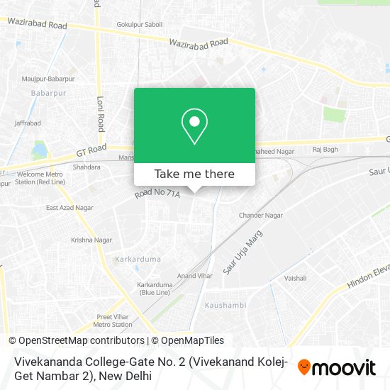 Vivekananda College-Gate No. 2 (Vivekanand Kolej-Get Nambar 2) map