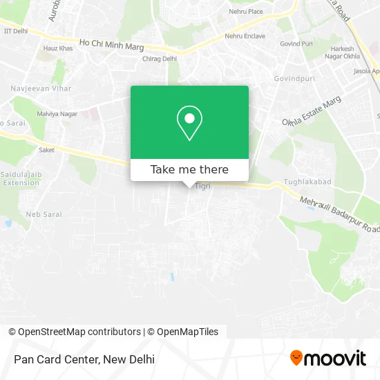 Pan Card Center map