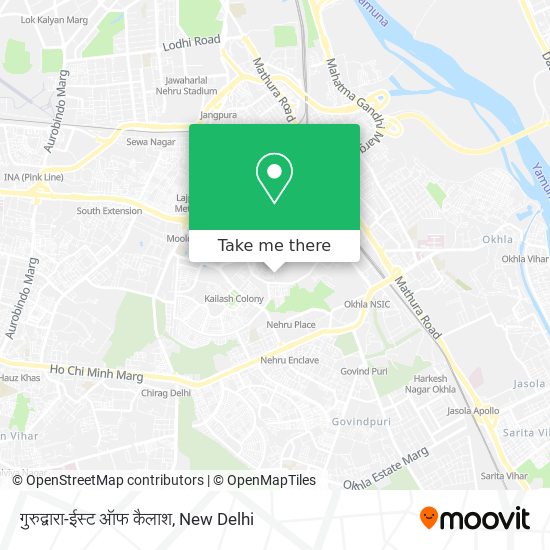 गुरुद्वारा-ईस्ट ऑफ कैलाश map
