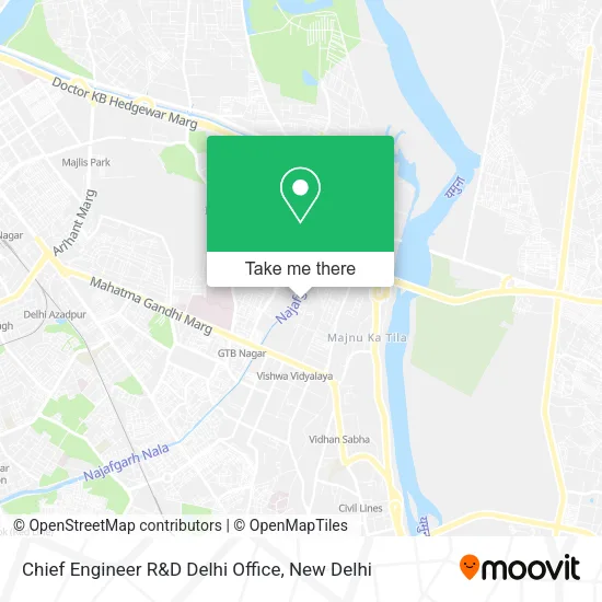 Chief Engineer R&D Delhi Office map
