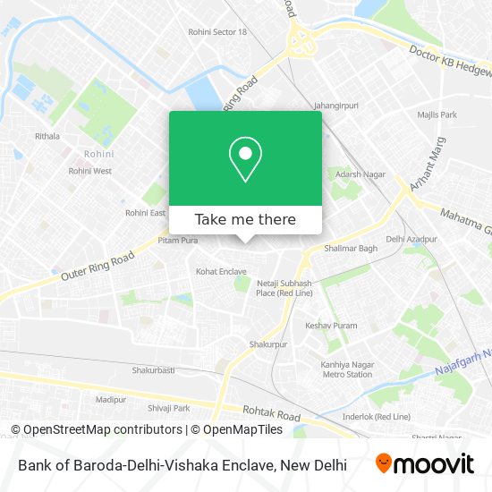 Bank of Baroda-Delhi-Vishaka Enclave map