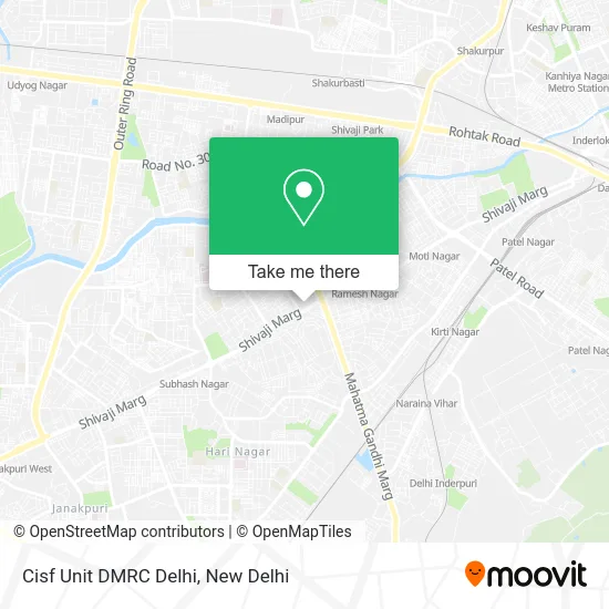 Cisf Unit DMRC Delhi map