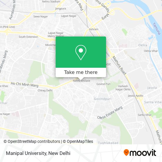 Manipal University map