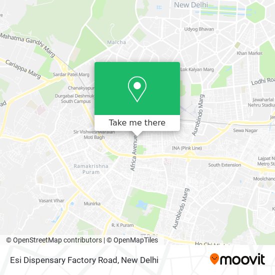 Esi Dispensary Factory Road map