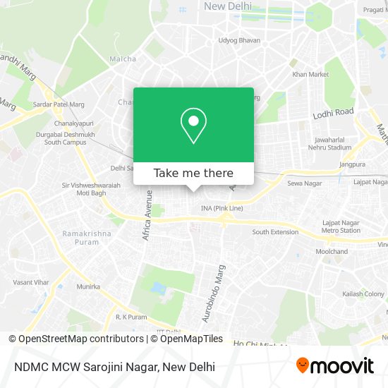 NDMC MCW Sarojini Nagar map