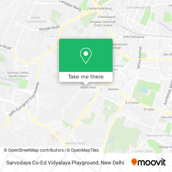 Sarvodaya Co-Ed Vidyalaya Playground map