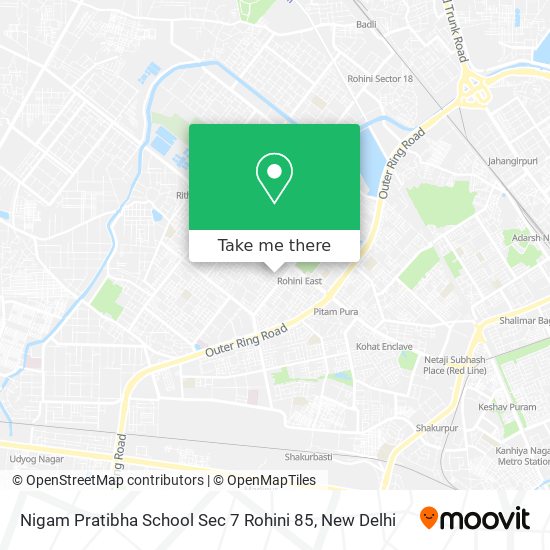 Nigam Pratibha School Sec 7 Rohini 85 map