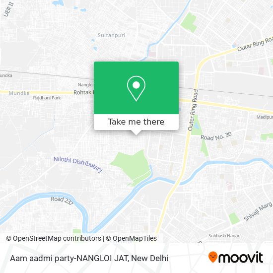 Aam aadmi party-NANGLOI JAT map