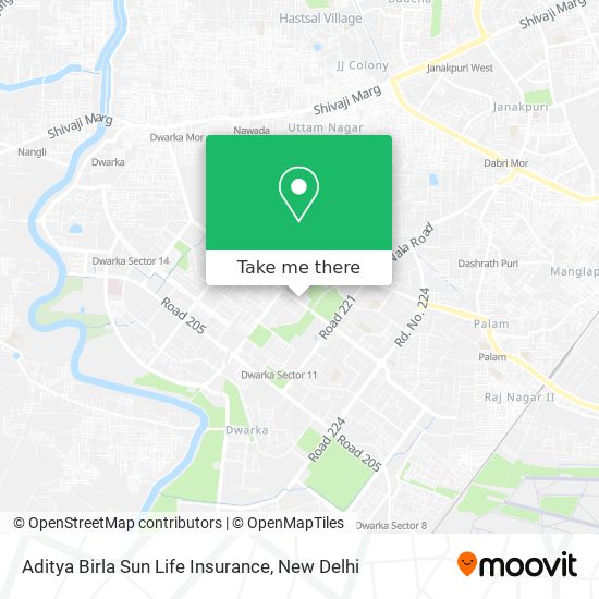Aditya Birla Sun Life Insurance map