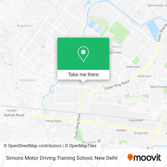 Simons Motor Driving Training School map