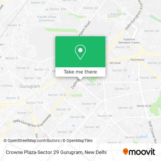 Crowne Plaza-Sector 29 Gurugram map