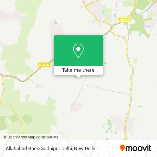 Allahabad Bank-Gadaipur Delhi map