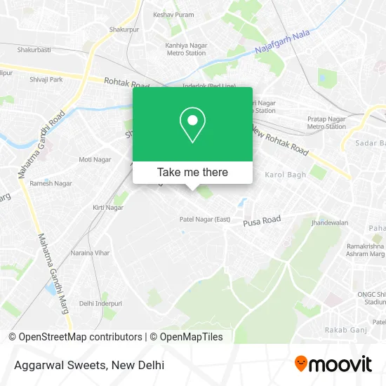 Aggarwal Sweets map