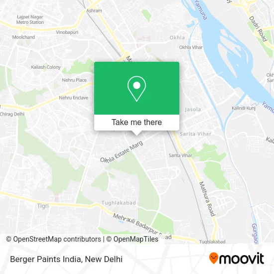 Berger Paints India map