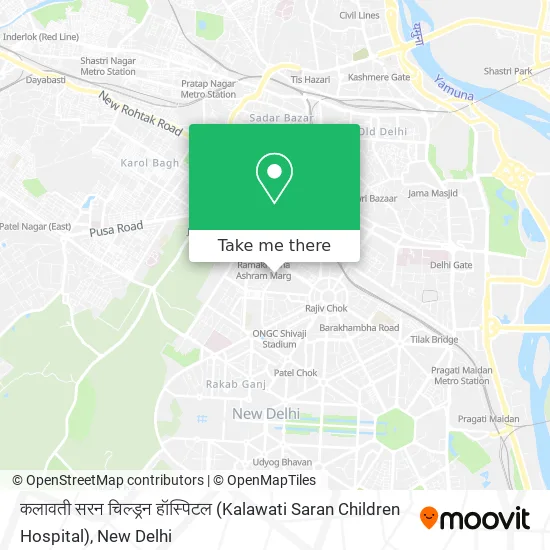 कलावती सरन चिल्ड्रन हॉस्पिटल (Kalawati Saran Children Hospital) map