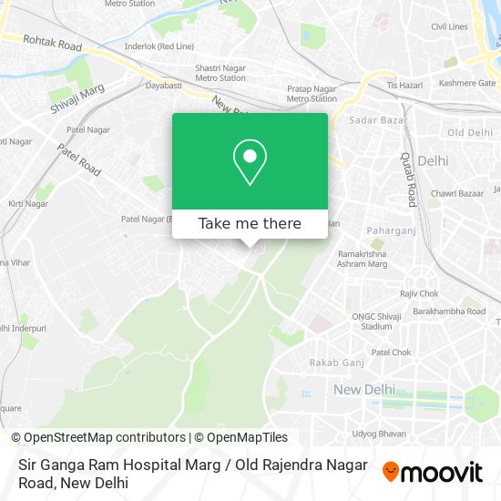 Sir Ganga Ram Hospital Marg / Old Rajendra Nagar Road map