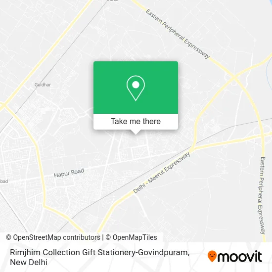 Rimjhim Collection Gift Stationery-Govindpuram map