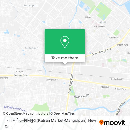 कत्रण मार्केट-मंगोलपुरी (Katran Market-Mangolpuri) map