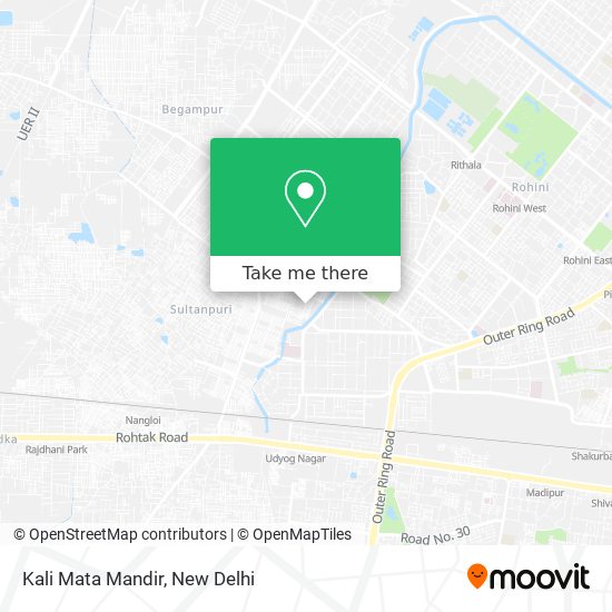 Kali Mata Mandir map