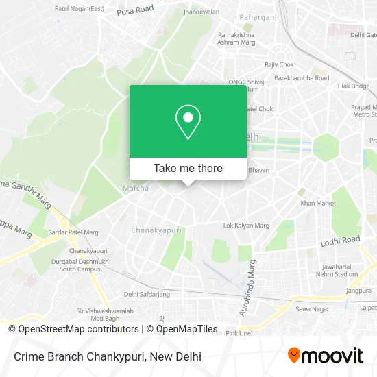 Crime Branch Chankypuri map