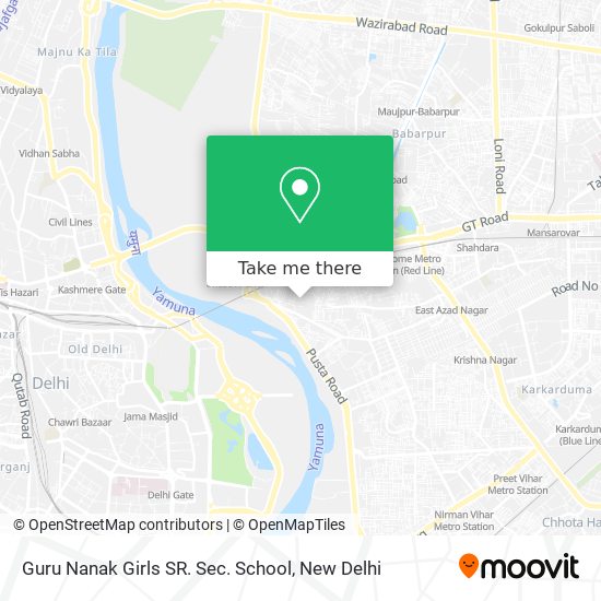 Guru Nanak Girls SR. Sec. School map