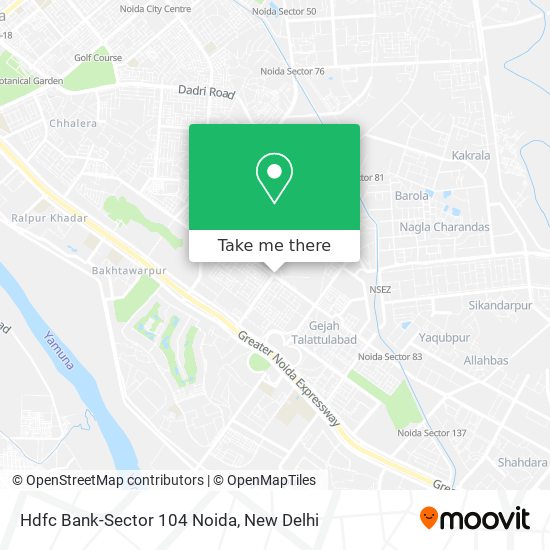 Hdfc Bank-Sector 104 Noida map