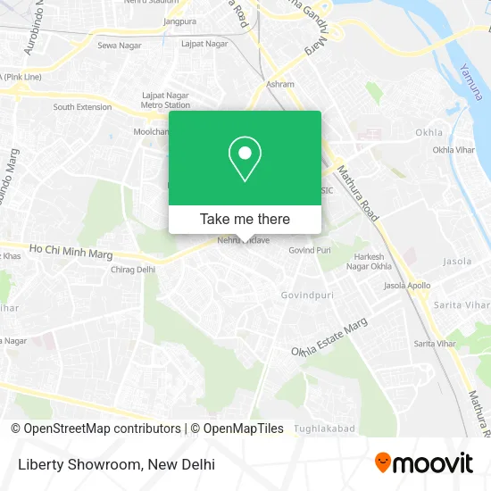 Liberty Showroom map