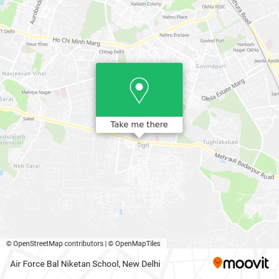 Air Force Bal Niketan School map