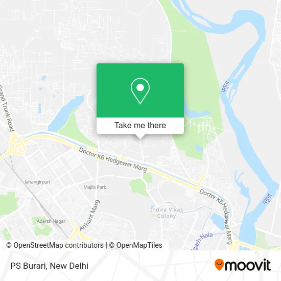 PS Burari map