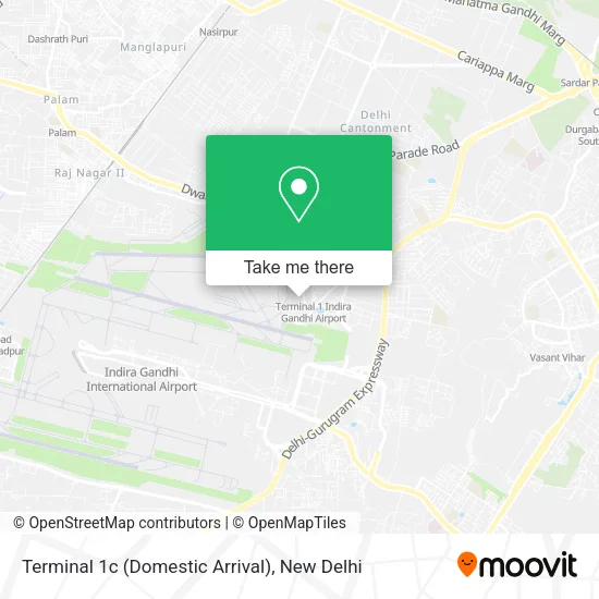 Terminal 1c (Domestic Arrival) map
