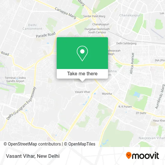 Vasant Vihar map