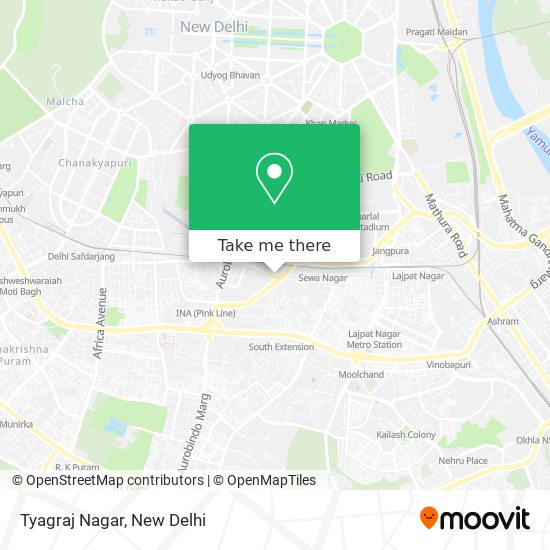 Tyagraj Nagar map