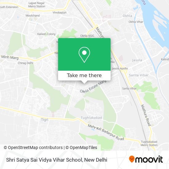 Shri Satya Sai Vidya Vihar School map