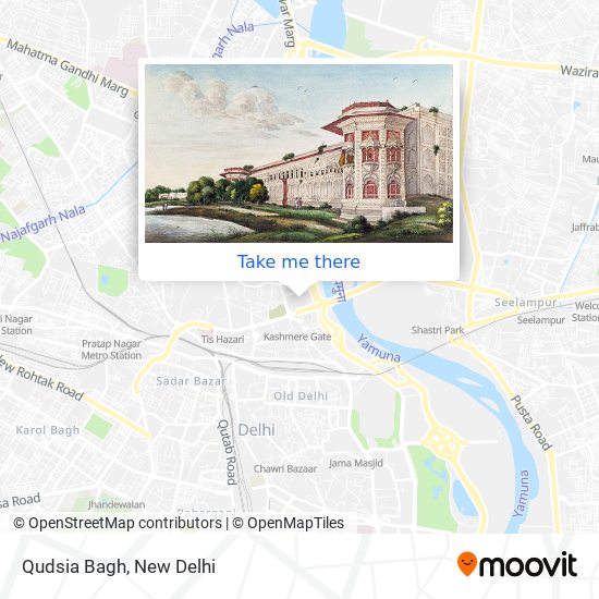 Qudsia Bagh map