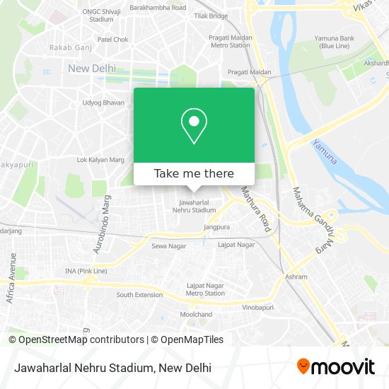 Jawaharlal Nehru Stadium map