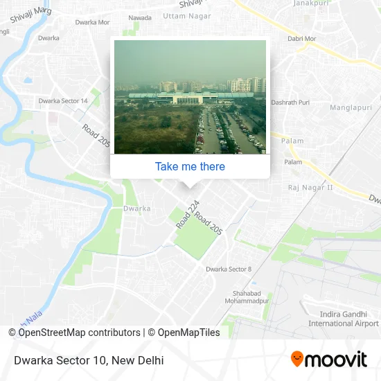 Dwarka Sector 10 map