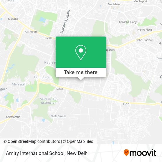 Amity International School map