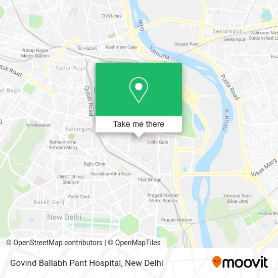 Govind Ballabh Pant Hospital map