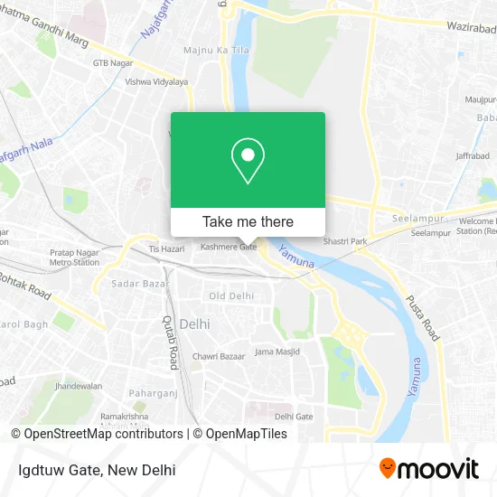 Igdtuw Gate map